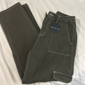 White Fox Cargo Pants - L